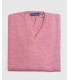 SUETER CUELLO PICO MEZCLA LANA MERINO ROSA