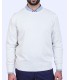 SUETER CUELLO REDONDO MEZCLA LANA MERINO BLANCO