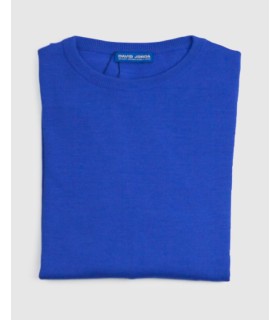 Compra marca SUETER CUELLO REDONDO MEZCLA LANA MERINO AZUL en Knitewearstor - Textiles Campillo