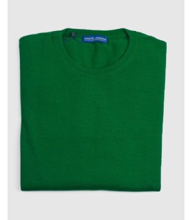Compra marca SUETER CUELLO REDONDO MEZCLA LANA MERINO VERDE en Knitewearstor - Textiles Campillo