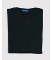 SUETER CUELLO REDONDO MEZCLA LANA MERINO NEGRO