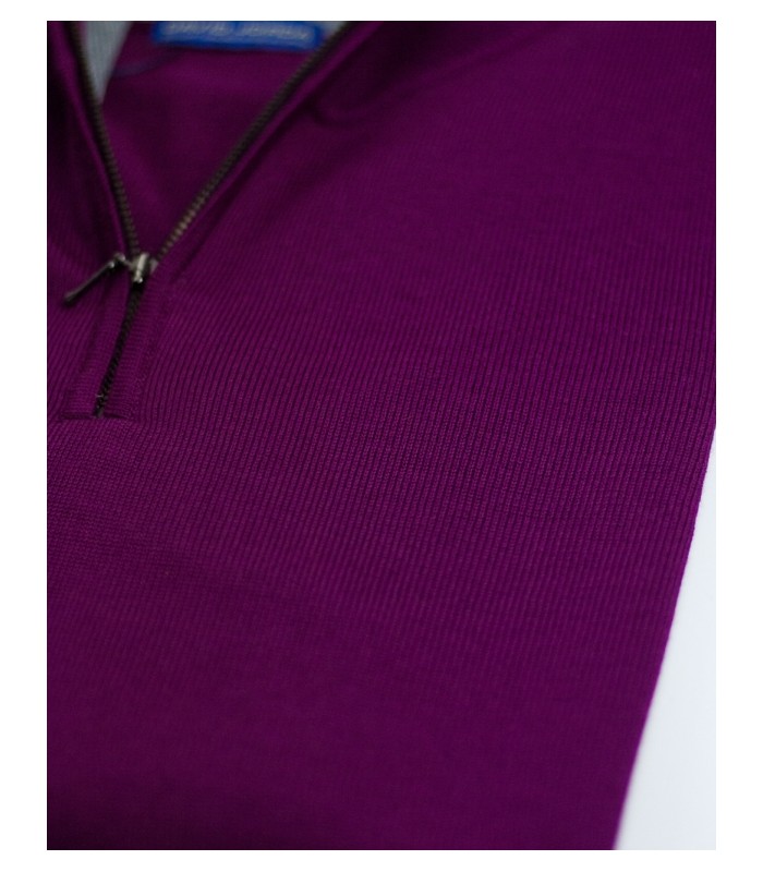 SUETER CREMALLERA MEZCLA LANA MERINO CARDENAL