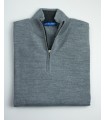 SUETER CREMALLERA MEZCLA LANA MERINO GRIS CLARO