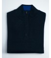 SUETER CREMALLERA MEZCLA LANA MERINO AZUL MARINO