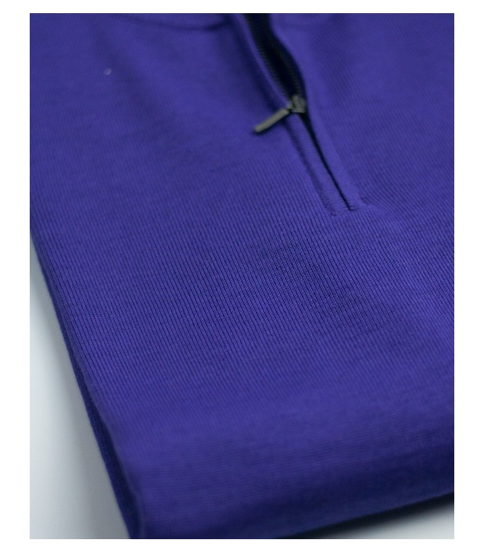 SUETER CREMALLERA MEZCLA LANA MERINO LAVANDA