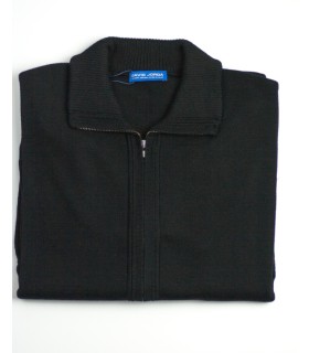 Compra marca CHAQUETA MEZCLA LANA MERINO NEGRO en Knitewearstor - Textiles Campillo