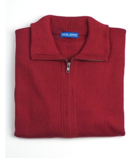 Compra marca CHAQUETA MEZCLA LANA MERINO ROJO en Knitewearstor - Textiles Campillo