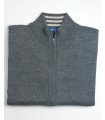 CARDIGAN MERINO WOOL BLEND GREY