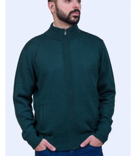 Compra marca CHAQUETA MEZCLA LANA MERINO VERDE en Knitewearstor - Textiles Campillo