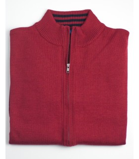 Compra marca CHAQUETA MEZCLA LANA MERINO ROJO en Knitewearstor - Textiles Campillo
