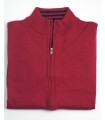 CHAQUETA MEZCLA LANA MERINO ROJO