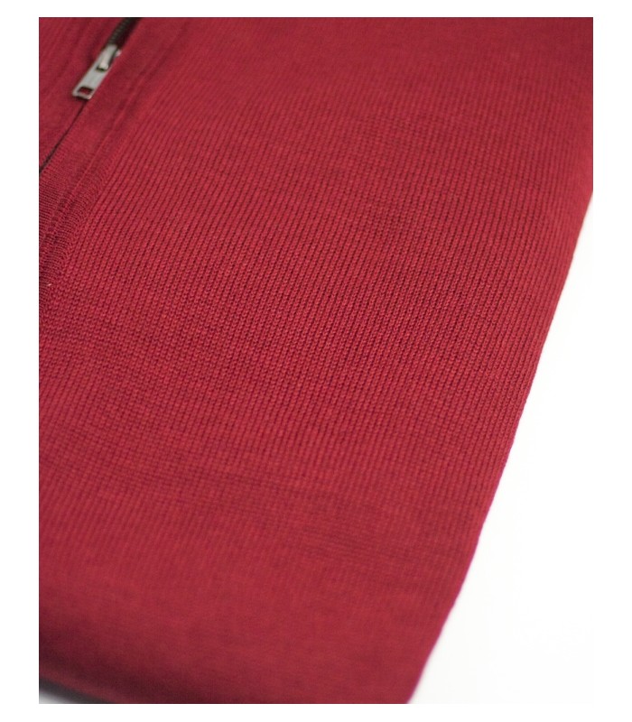 CHAQUETA MEZCLA LANA MERINO ROJO