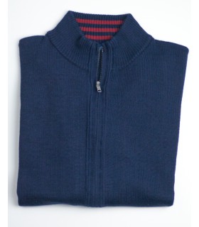 Compra marca CHAQUETA MEZCLA LANA MERINO MARINO CLARO en Knitewearstor - Textiles Campillo