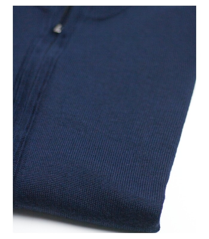 CHAQUETA MEZCLA LANA MERINO MARINO CLARO