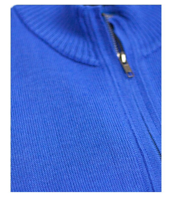 CHAQUETA MEZCLA LANA MERINO AZUL
