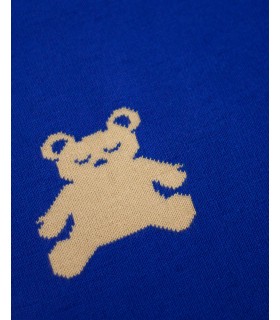 MANTA 80 x 80 - BEIGE/AZUL