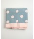 MANTA LUNARES 90x110 ROSA/AZUL