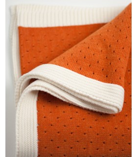 MANTA CALADOS 90x110 TEJA