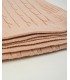MANTA TRENZAS 110x90  ROSA