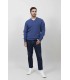 SUÉTER GRUESO PICO MEZCLA LAMBSWOOL AZUL