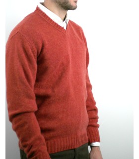 SUÉTER GRUESO PICO MEZCLA LAMBSWOOL NARANJA