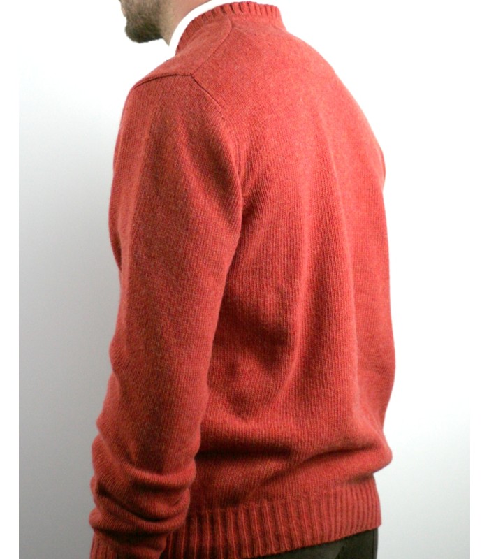 SUÉTER GRUESO PICO MEZCLA LAMBSWOOL NARANJA
