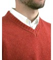 SUÉTER GRUESO PICO MEZCLA LAMBSWOOL NARANJA
