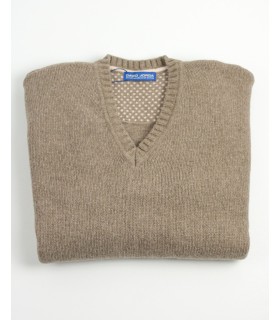 Compra marca SUETER GRUESO PICO MEZCLA LAMBSWOOL TOPO en Knitewearstor - Textiles Campillo