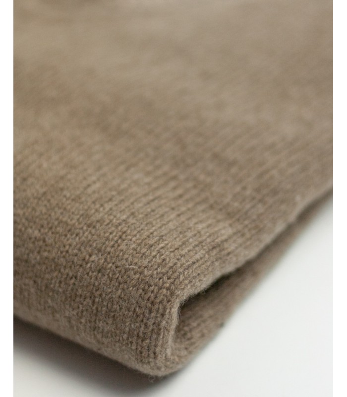 SUETER GRUESO PICO MEZCLA LAMBSWOOL TOPO