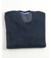 SUÉTER GRUESO PICO MEZCLA LAMBSWOOL AZUL MARINO