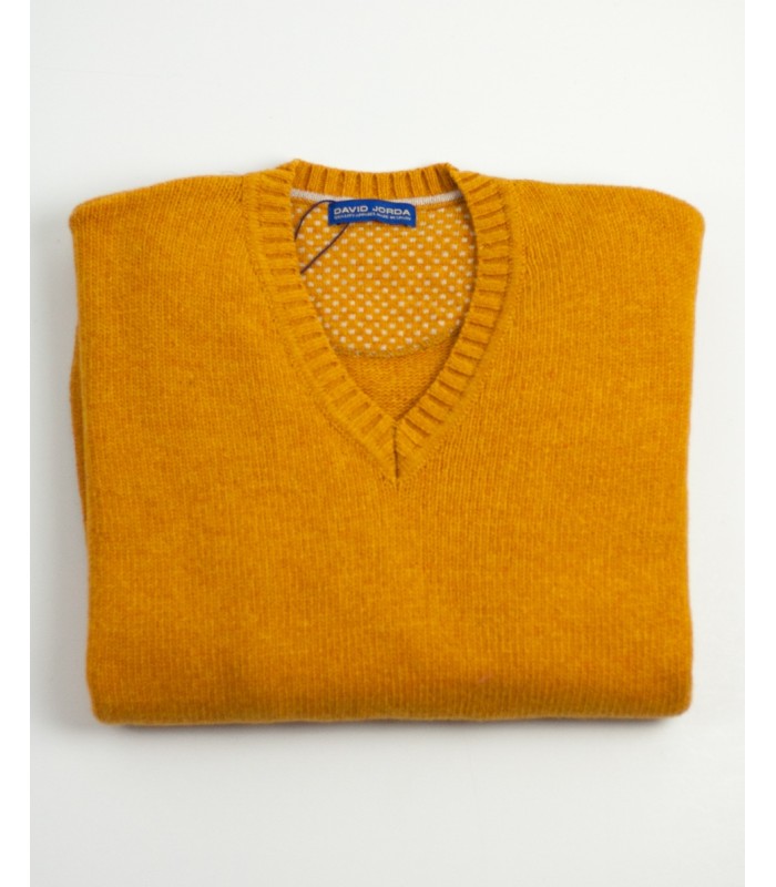 SUÉTER GRUESO PICO MEZCLA LAMBSWOOL AMARILLO