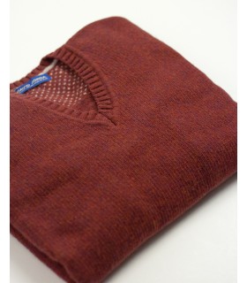 Compra marca SUÉTER GRUESO PICO MEZCLA LAMBSWOOL OXIDO en Knitewearstor - Textiles Campillo
