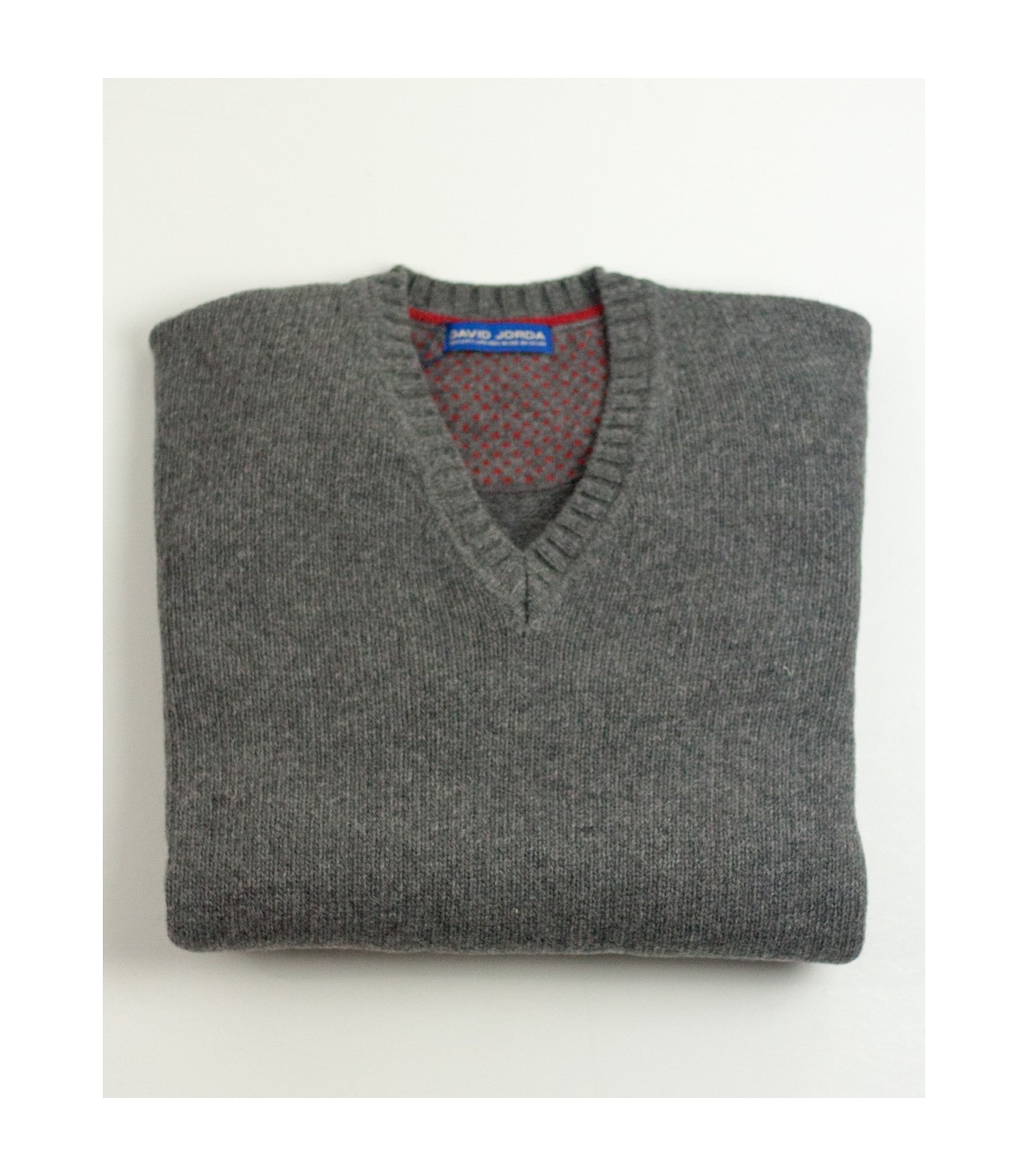 SUÉTER GRUESO PICO MEZCLA LAMBSWOOL GRIS MEDIO