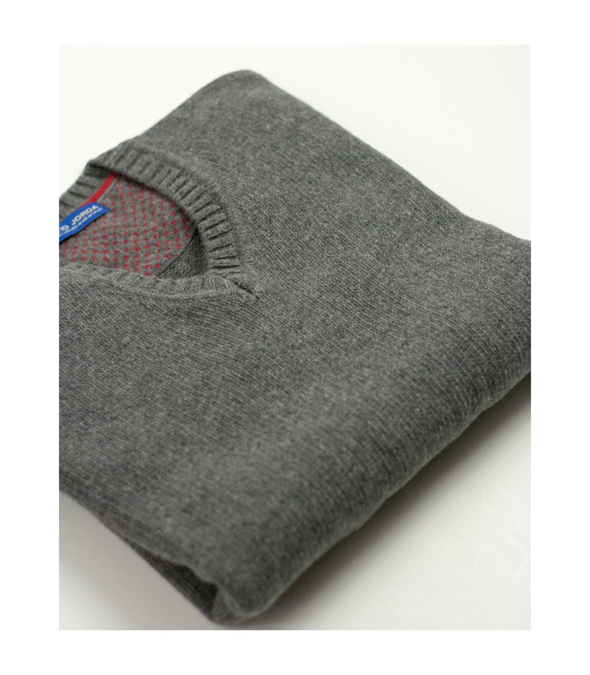 SUÉTER GRUESO PICO MEZCLA LAMBSWOOL GRIS MEDIO