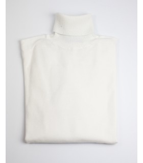 Compra marca SUETER CUELLO ALTO ALGODÓN ORGÁNICO BLANCO en Knitewearstor - Textiles Campillo