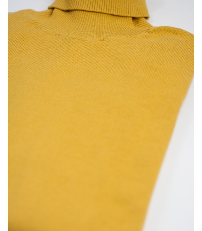 SUETER CUELLO ALTO ALGODÓN ORGÁNICO AMARILLO
