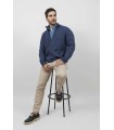 CHAQUETA TWEED AZUL MARINO