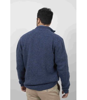 CHAQUETA TWEED AZUL MARINO