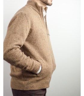 CHAQUETA TWEED MARRON