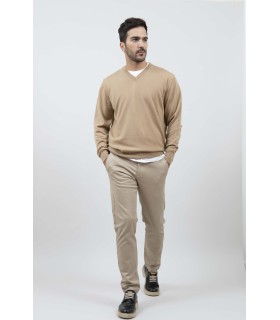 JERSEY PICO 100% LANA EXTRAFINA BEIGE