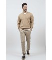 JERSEY PICO 100% LANA EXTRAFINA BEIGE