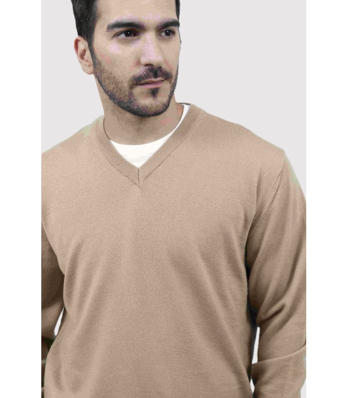 JERSEY PICO 100% LANA EXTRAFINA BEIGE