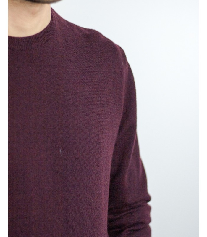 JERSEY REDONDO 100% LANA EXTRAFINA TIERRA
