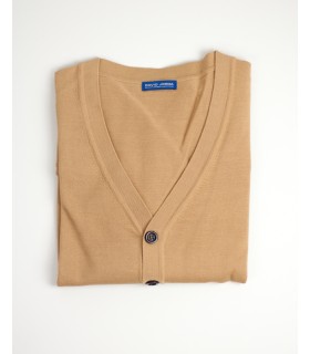 Compra marca CHAQUETA CLASICA BOTONES MEZCLA DE LANA S MARRON CLARO en Knitewearstor - Textiles Campillo