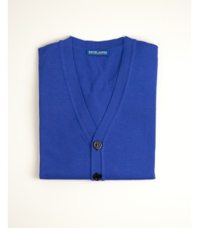 Compra marca CHAQUETA CLASICA BOTONES MEZCLA DE LANA  AZUL en Knitewearstor - Textiles Campillo