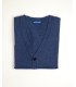 CHAQUETA CLASICA BOTONES MEZCLA DE LANA  AZUL INDIGO