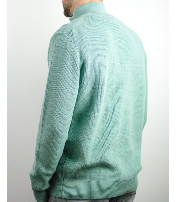 JERSEY CREMALLERA ALGODÓN ORGÁNICO MENTA