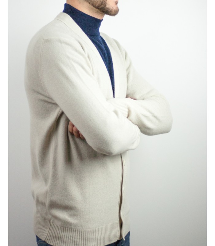 CHAQUETA BOTONES 100% CASHMERE BEIGE