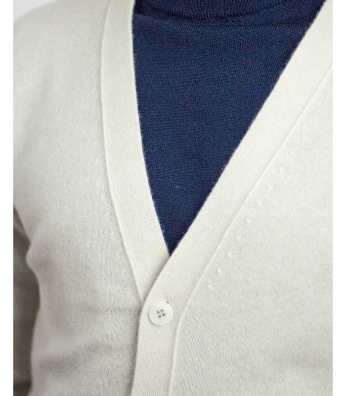 CHAQUETA BOTONES 100% CASHMERE BEIGE