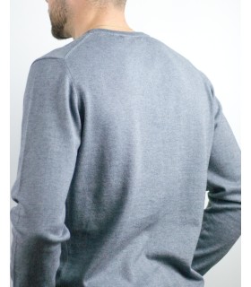 SUETER PICO ALGODÓN ORGÁNICO GRIS